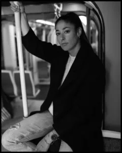 black and white