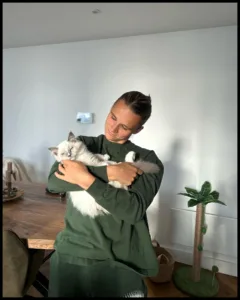 with cat