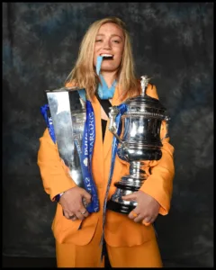 Erin Cuthbert With Her Trophies