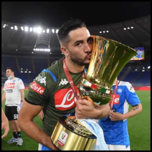 Kostas Manolas With Trophy