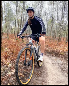 riding bicycle