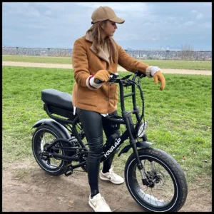 riding electric bike