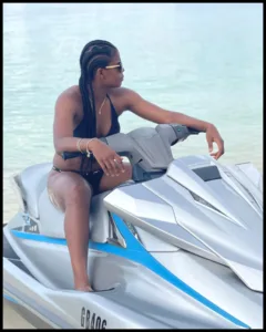 riding jet ski