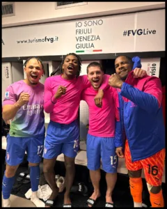 Rafael Leão With His Mates