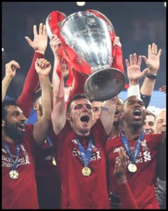 Andrew Robertson With UCL Trophy