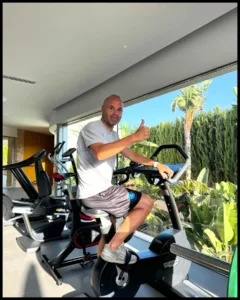 Andrés Iniesta is in gym