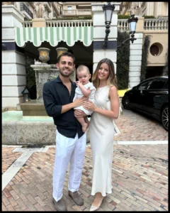Bernardo Silva with his wife Ines Tomaz and kid