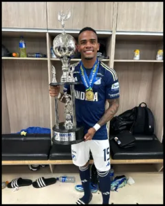 Edgar Guerra is with the trophy