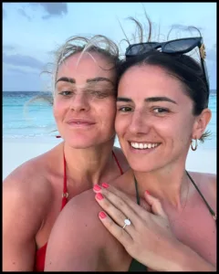Ellie Carpenter with her girlfriend