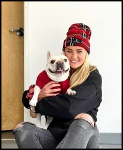 Lindsey Heaps with dog