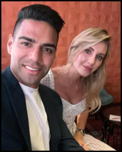 Radamel Falcao and his wife Lorelei Tarón