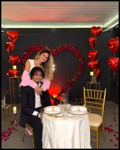 Raphinha with his wife Taia Rodrigues