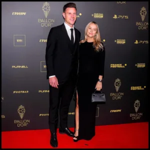 Marc-André ter Stegen with his wife