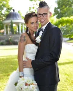Marek Hamšík with his wife