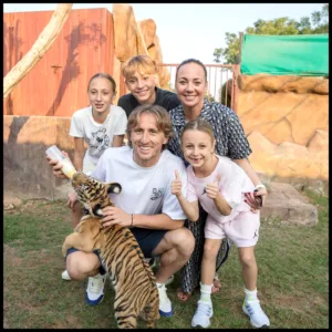 Luka Modrić with family