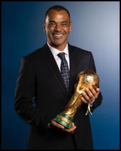 Cafu with the trophy